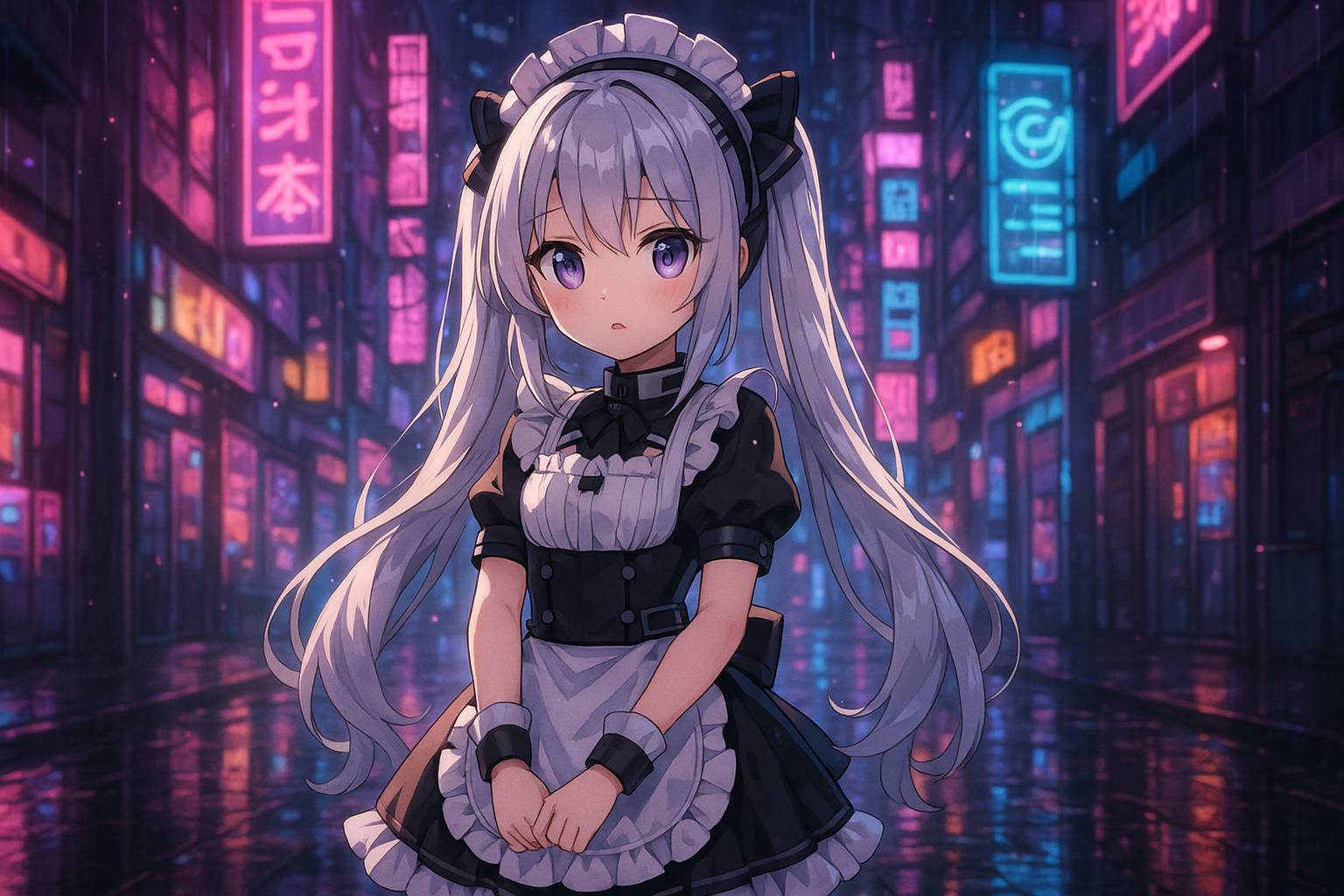 小马拉大车教程动漫 - 赛博朋克少女